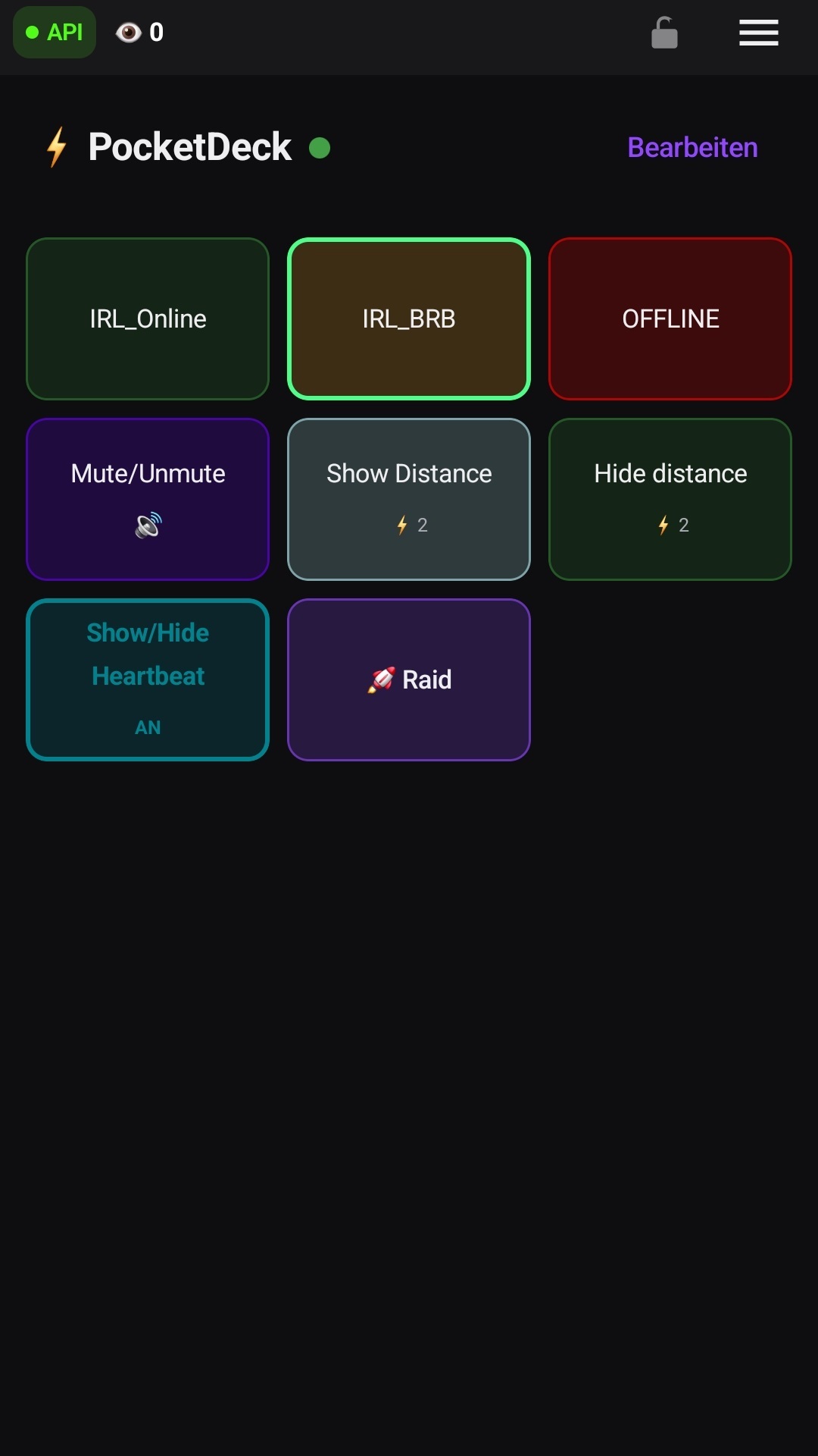 Originales pocketDeck mit Szenen, Mute, Multi-Actions und Raid